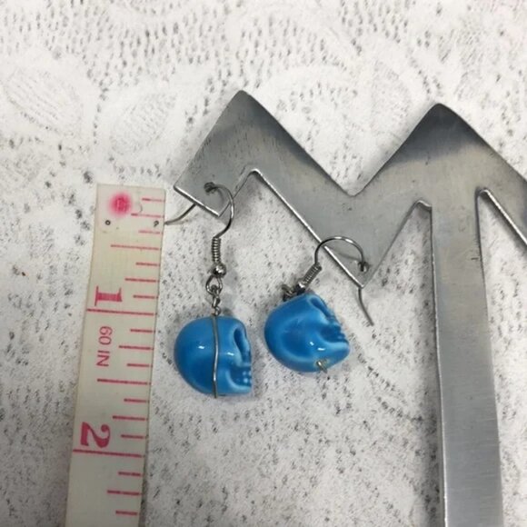 Curated bundle blue skull jewelry set statement. - Picture 6 of 6